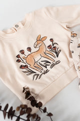 The Woodland Collection Organic Graphic Sweatshirt & Jogger Set