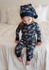 Kids' Organic Holiday PJ & Cap Set