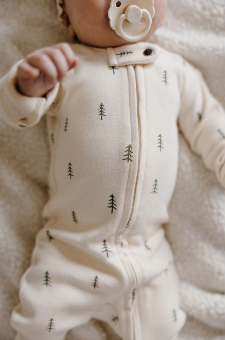 Pine & Peak Printed Zipper Footie