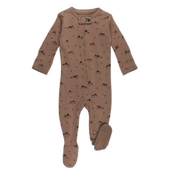 Pine & Peak Printed Zipper Footie