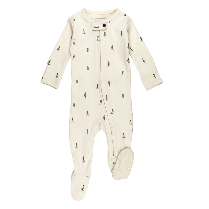 Pine & Peak Printed Zipper Footie