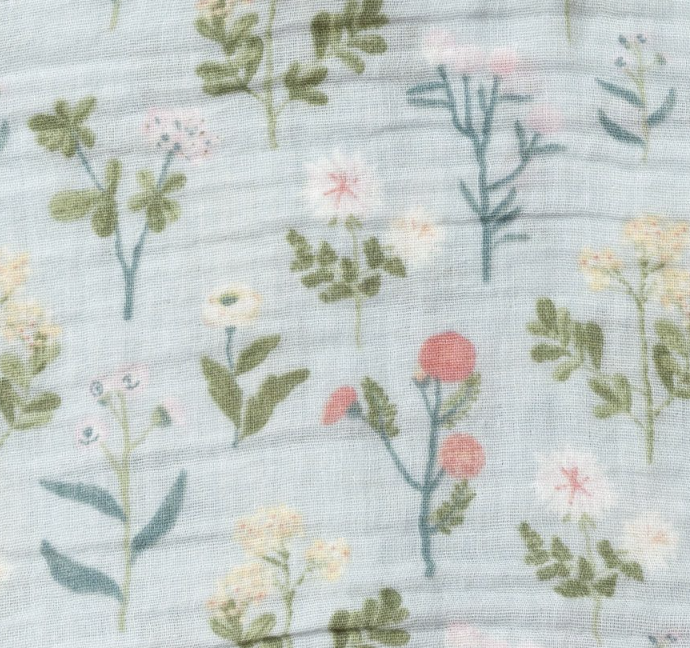 Bamboo Muslin Swaddle Blanket - Florals