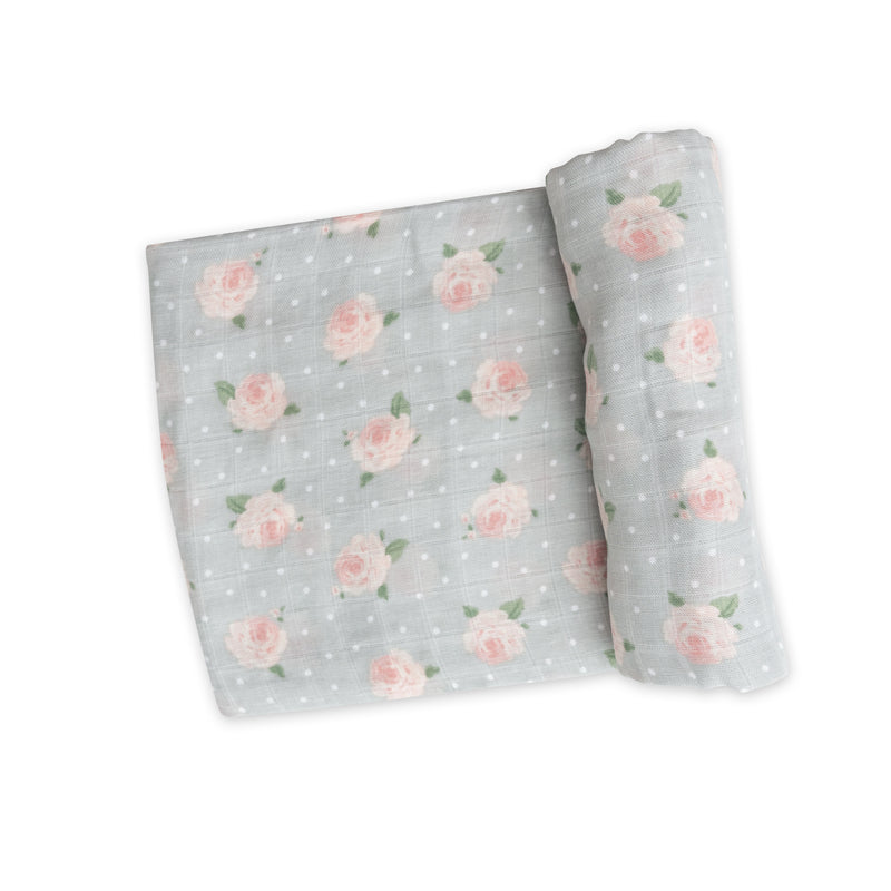 Bamboo Muslin Swaddle Blanket - Florals