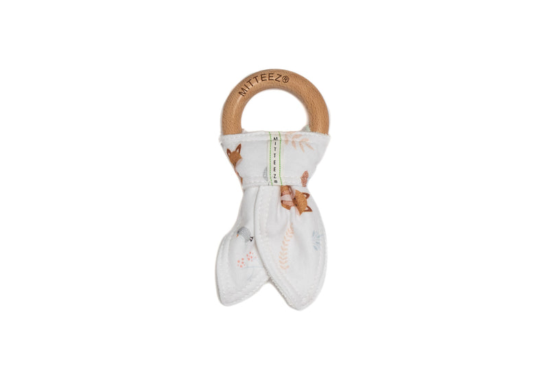 Organic Baby Woody Teether Woodland Friends Collection - Finley the Fox