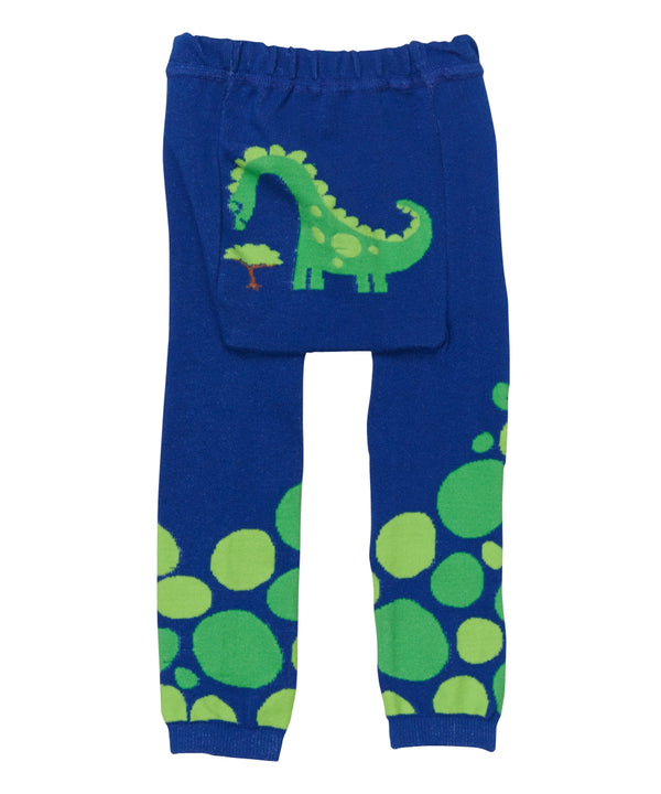 Doodle Pants- Cobalt Hungry Dino Leggings