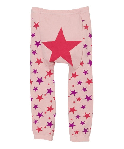 Doodle Pants- Pink Stars Leggings