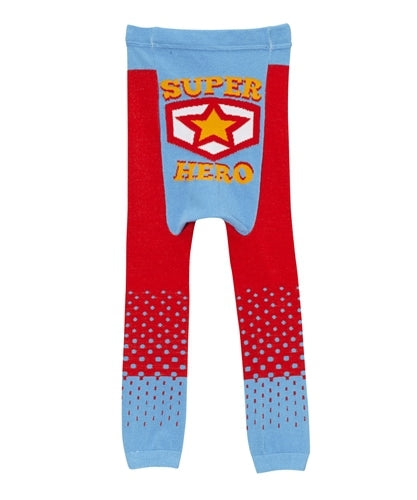Doodle Pants- Red Super Hero Leggings