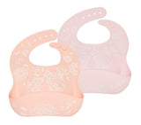 Easy Rinse Bibs - Funky Fox - Peach & Baby Pink