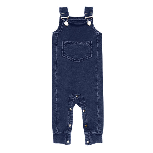 Faux Denim Overall