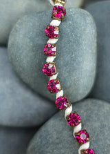 Joyfolie - Crystal Bracelet in Fuchsia (Pink Flambe)