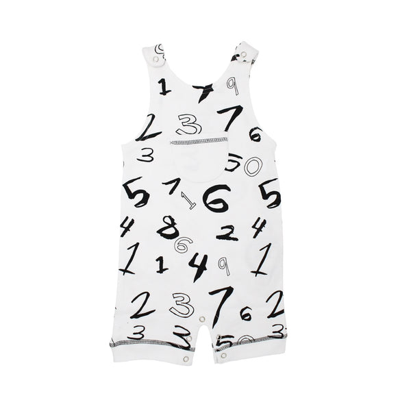 L'ovedbaby Organic Sleeveless Romper in Numbers