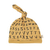 L'ovedbaby Organic Top-Knot Hat in Honey Letters