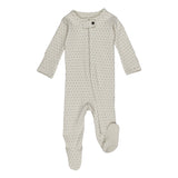 The Neutral Collection - Organic Zipper Footie Prints