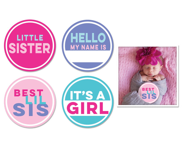 Little Sister stickers 4-pack