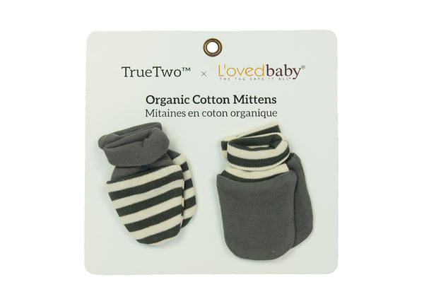 True Two x L'ovedbaby Organic Scratch Mittens Double Set
