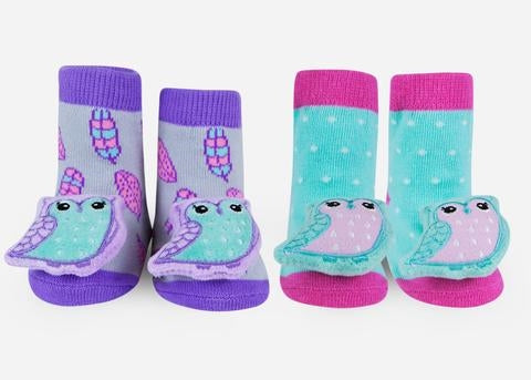 Owl Rattle Socks
