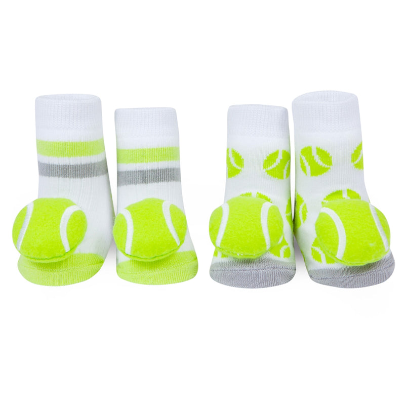 Waddle Baby Socks - Tennis Ball Rattle Socks