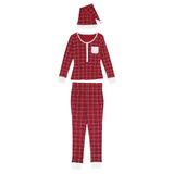 Women's Organic Holiday 2-Pc Lounge Set with Cap