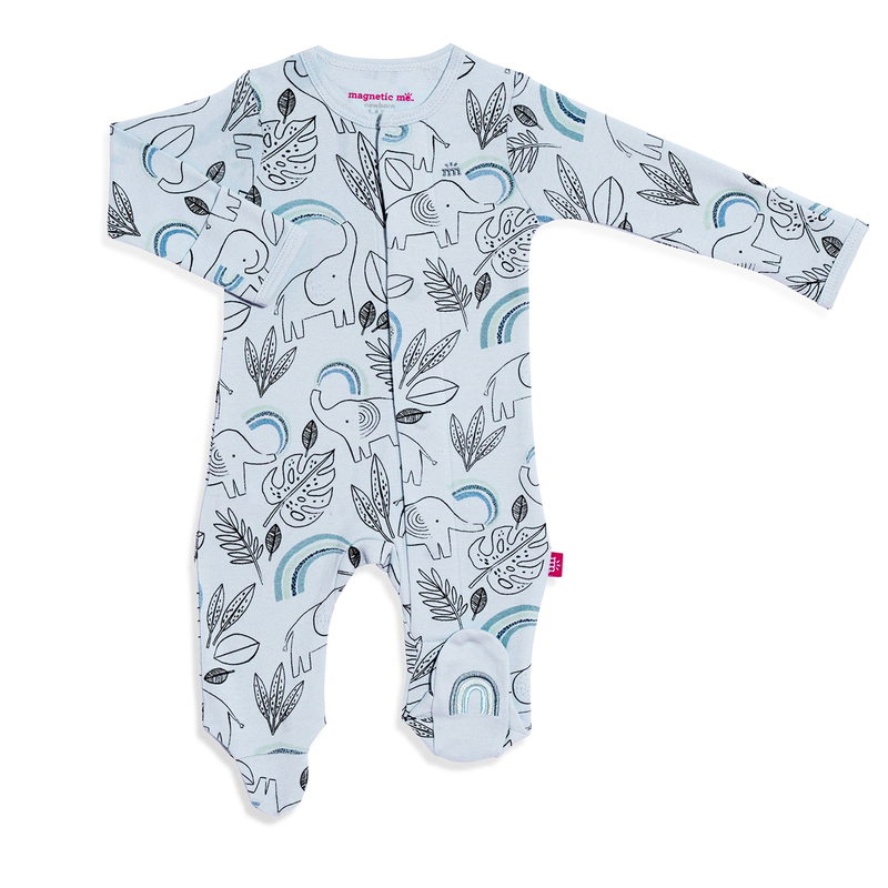 Organic Cotton Magnetic Footie - Ellie go lucky